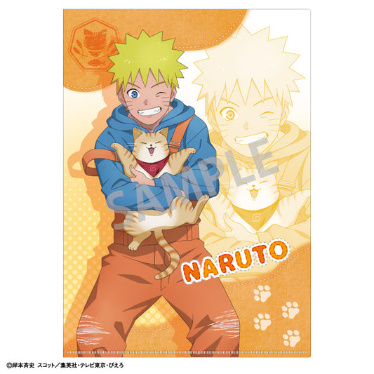 【予約商品】NARUTO-ナルト- 疾風伝　A4シングルクリアファイル＿うずまきナルト／少年期×アニマル